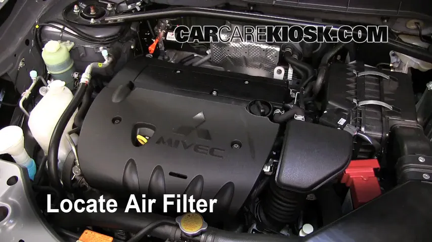 2010 Mitsubishi Outlander ES 2.4L 4 Cyl. Air Filter (Engine)